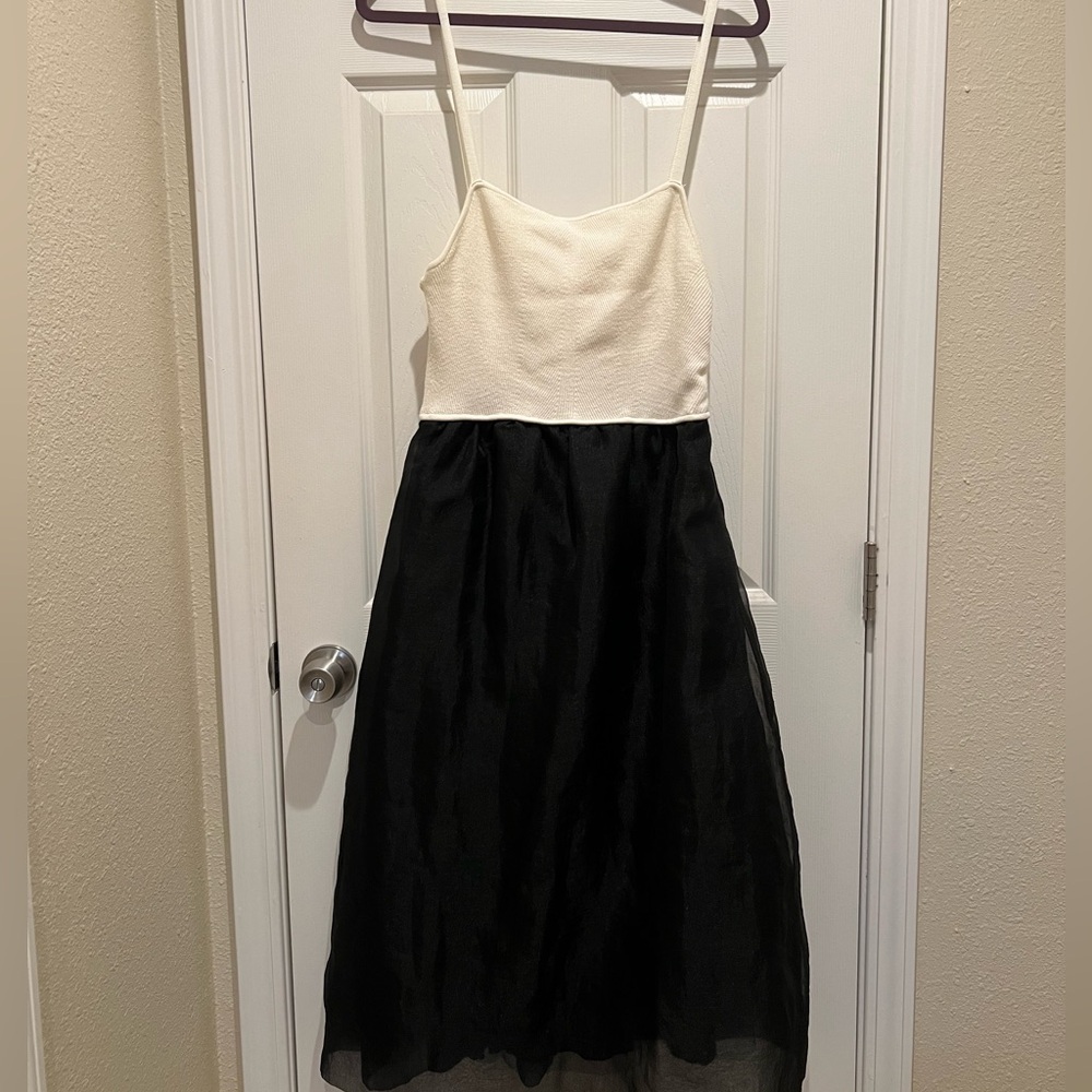 Anthropologie Maeve Tulle Midi Dress Medium